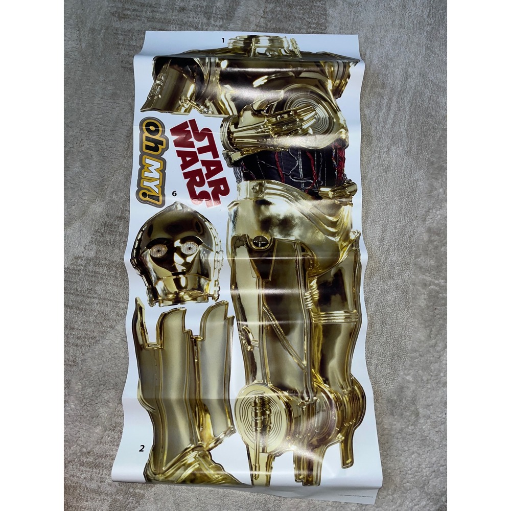 Star Wars C-3PO Wall Decal  2011 Lucasfilm Oh My Gold Droid Large Vinyl